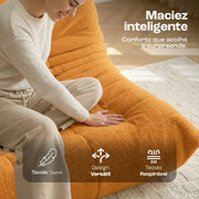 Poltrona Design 1973 Laranja 1 unidade Sofá na Caixa - Laranja