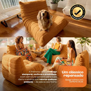 Poltrona Design 1973 Laranja 1 unidade Sofá na Caixa - Laranja